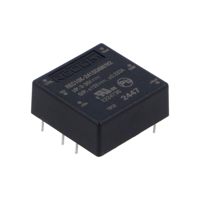 Convertor: DC/DC; 10W; Uintr: 9÷36VDC; Uieş: 15VDC; Uieş2: -15VDC