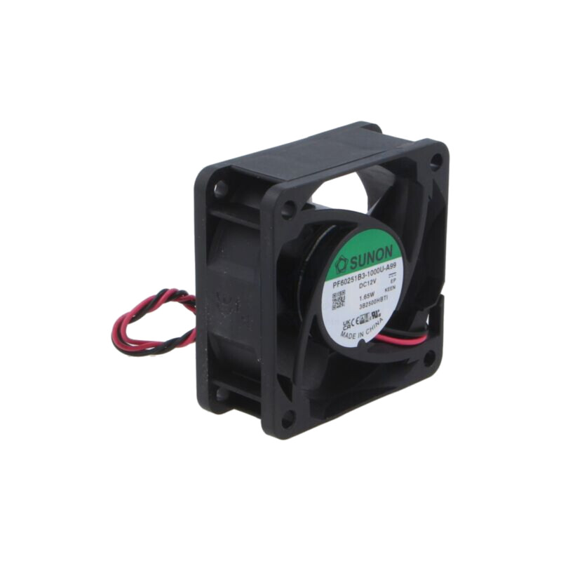 Ventilator: DC; axial; 12VDC; 60x60x25mm; 49m3/h; 37,5dBA; bilă