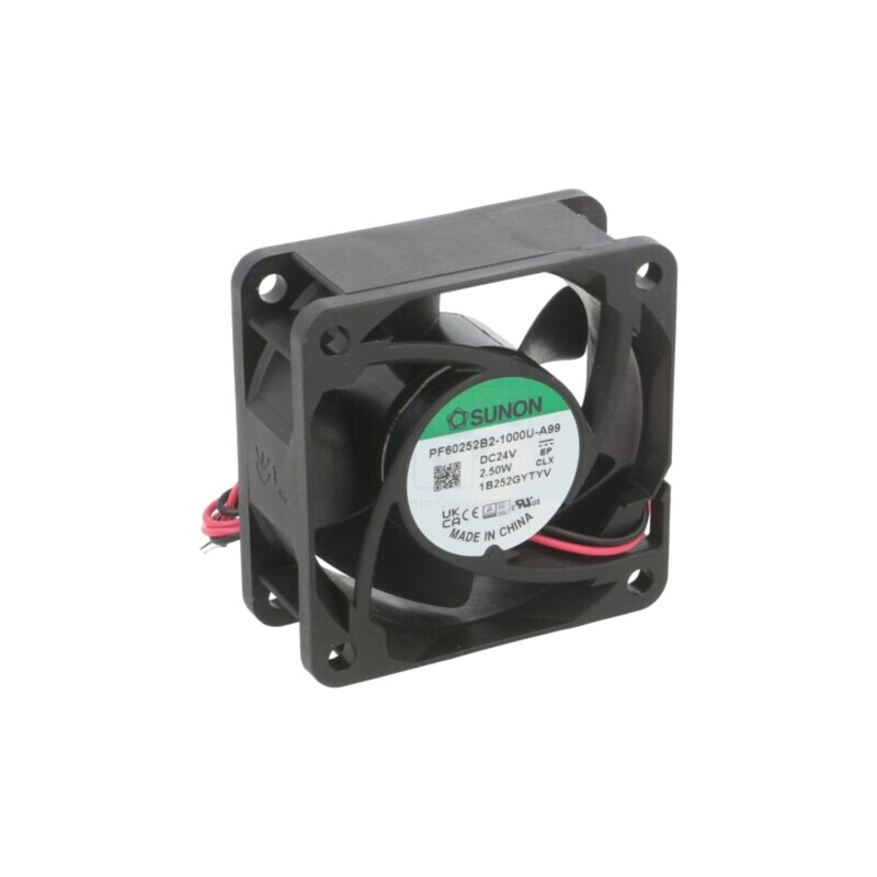 Ventilator: DC; axial; 24VDC; 60x60x25mm; 53,28m3/h; 40,7dBA; bilă