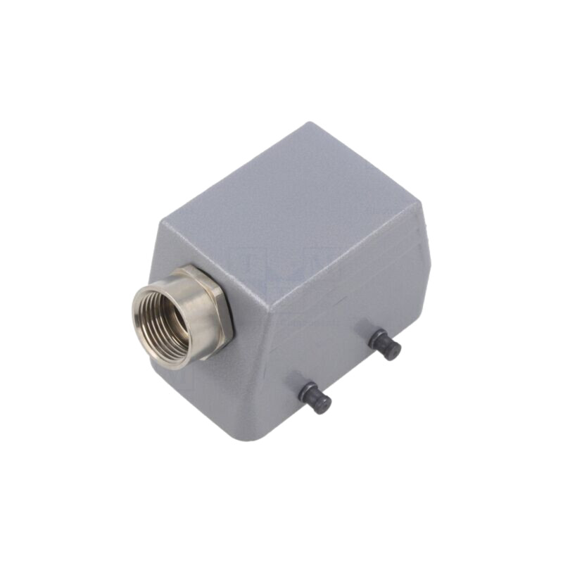 Enclosure for connectors: HDC; size H-B 10; for cable; angled