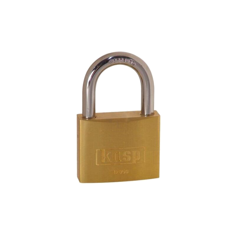 Lacăt; cu toartă; alamă; Protecţie: medie (nivel 6); A: 50mm; C: 8mm