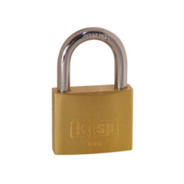 Lacăt; cu toartă; alamă; Protecţie: medie (nivel 6); A: 50mm; C: 8mm