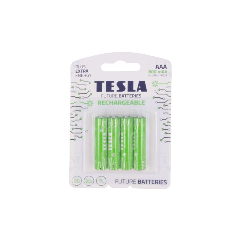 Acumul: Ni-MH; AAA,R3; 1,2V; 800mAh; blister; 4buc.