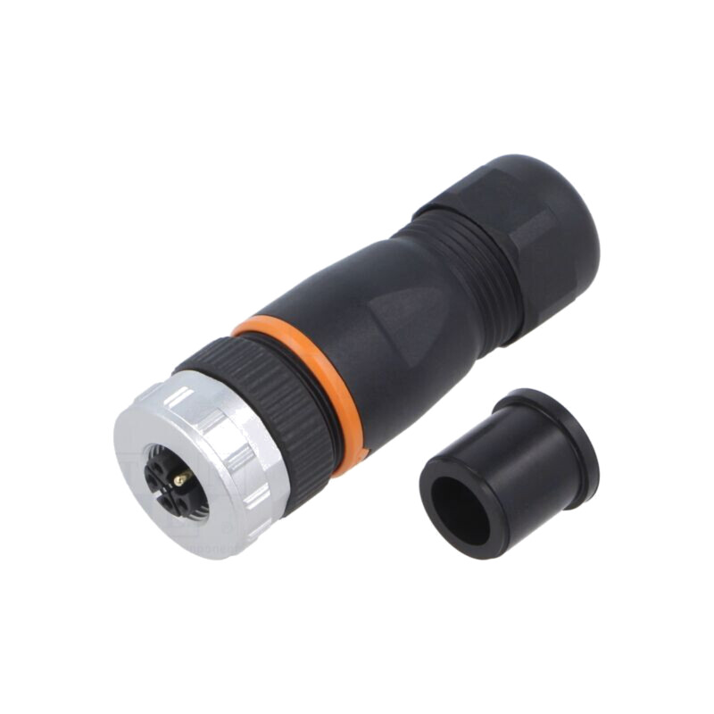 Conector: M12; mufă; PIN: 5; mamă; 63V; drept; IP67; pe cablu; aurit