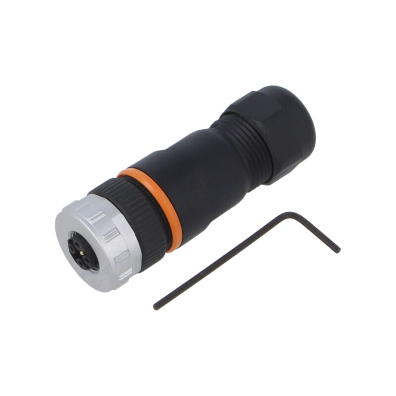 Conector: M12; mufă; PIN: 5; mamă; 1,5kV; drept; IP67; pe cablu; aurit