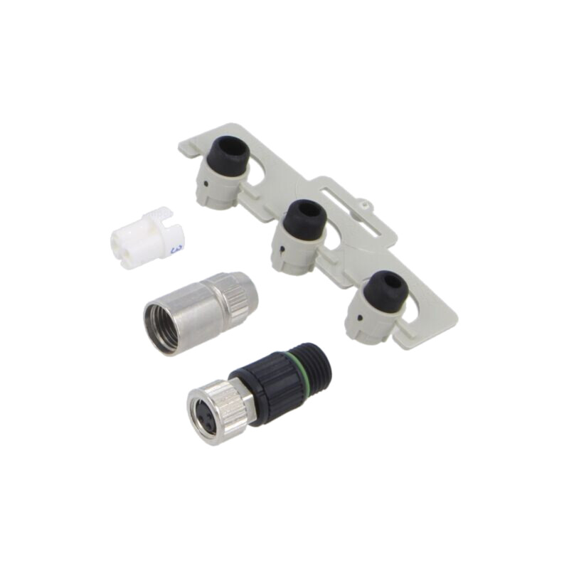 Conector: M8; mamă; PIN: 3; drept; pe cablu; mufă; 0,14÷0,34mm2