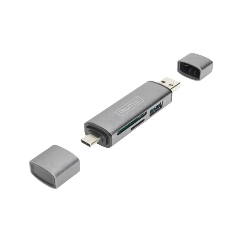Cititor card: memorie; USB A soclu,USB A mufă,USB C mufă; PnP