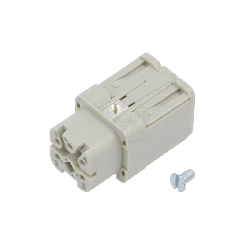 Conector: HDC; inserturi de contact; mamă; 10A; 400V; Han® A; PIN: 5