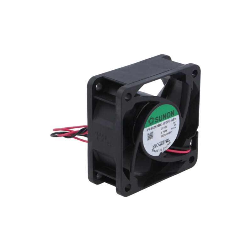 Ventilator: DC; axial; 12VDC; 60x60x25mm; 68m3/h; 46dBA; bilă