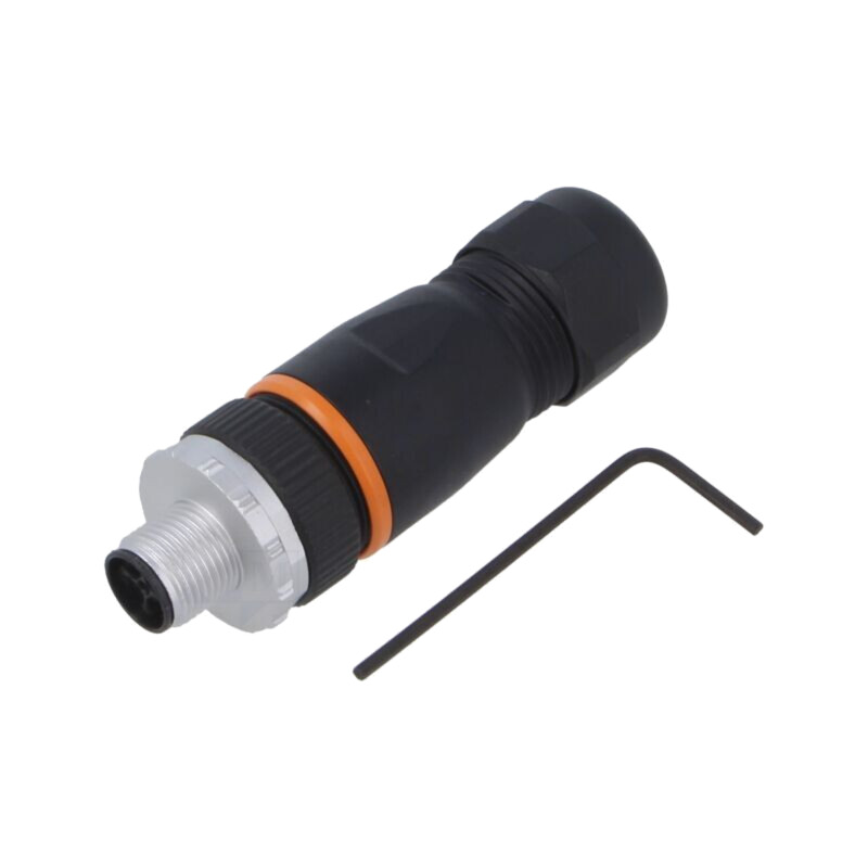 Conector: M12; mufă; PIN: 5; tată; 1,5kV; drept; IP67; pe cablu; aurit