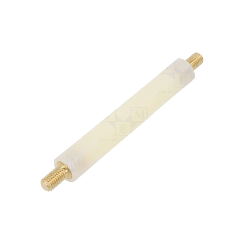 Bucşă izolantă; Lung: 100mm; UL94V-2; poliamidă; Corp: albă