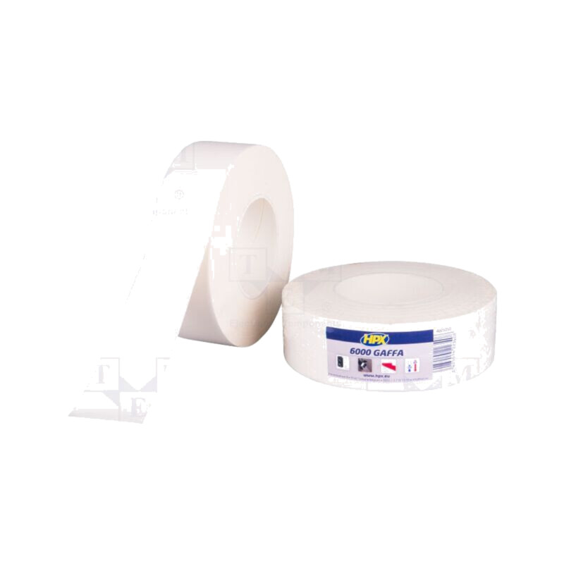 Bandă: reparatoare; W: 50mm; L: 50m; Thk: 0,3mm; albă; max.60°C