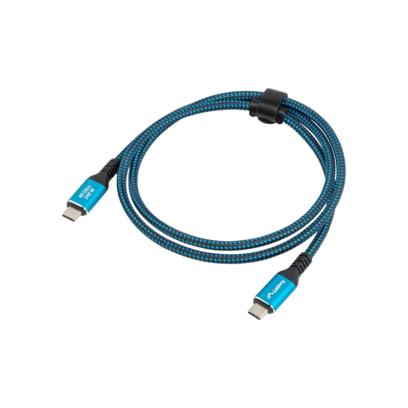 Cablu; USB 4.0; USB C mufă,din ambele părţi; nichelat; 1,5m; 240W