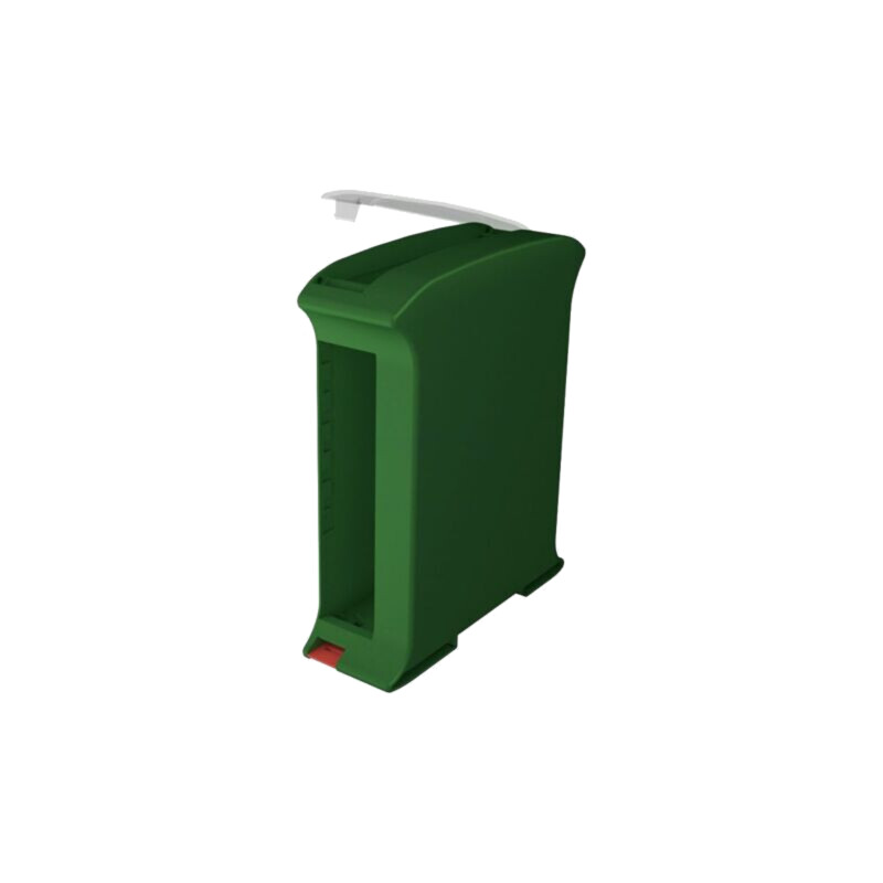 Carcasă: pentru şină DIN; Y: 101mm; X: 35mm; Z: 119,5mm; verde