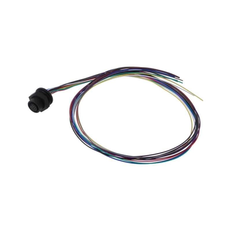 Conector: M12; soclu; mamă; 1,5A; 30V; PIN: 12; IP67; drept; cabluri