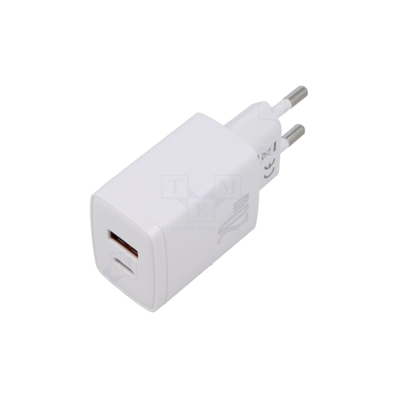 Alimentator: pulsatoriu; alimentare,plug-in; 5÷12VDC; 20W; albă