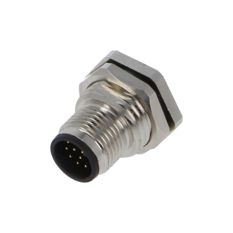 Conector: M12; soclu; tată; 1,5A; 30V; PIN: 12; IP67; drept; THT