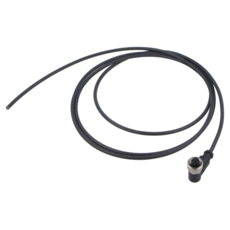 Conector: M12; mufă; mamă; PIN: 4; în unghi; cabluri; 2m