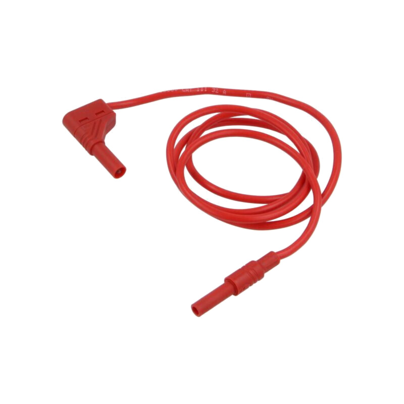 Cablu de măsurare; 32A; cu izolaţie; Unom: 1kV; Lung: 1m; roşie