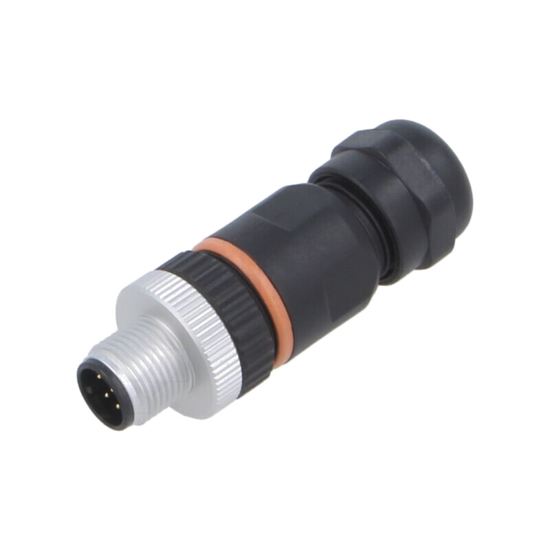 Conector: M12; mufă; PIN: 8; tată; 30V; drept; IP67; pe cablu; aurit