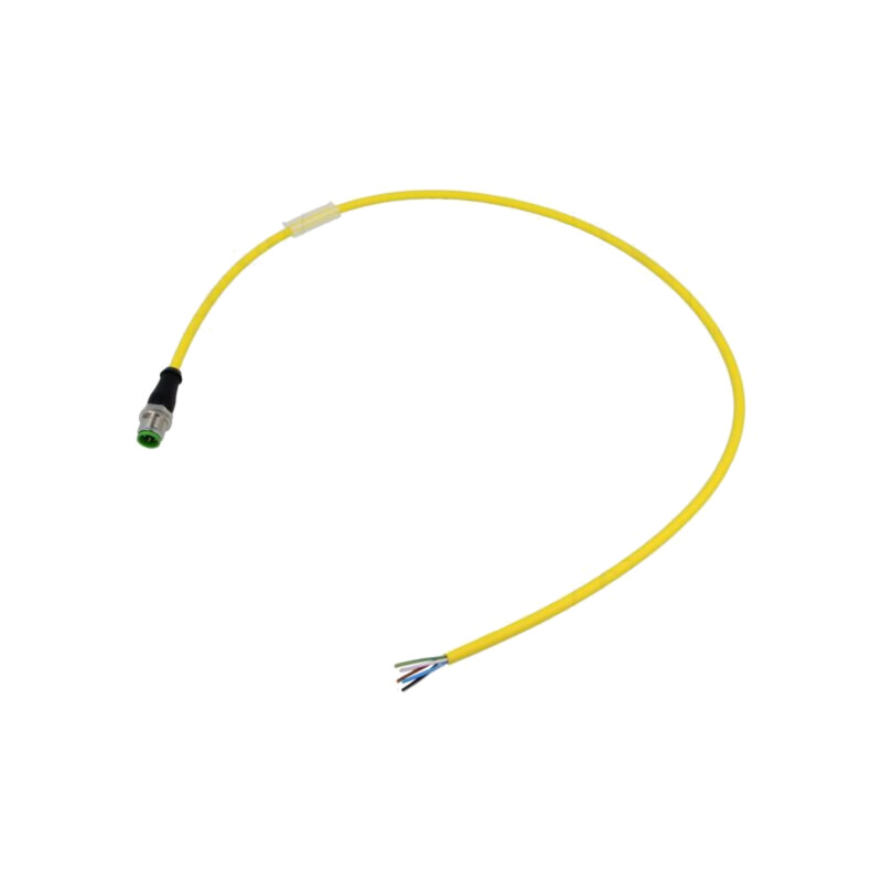 Cablu: pentru senzori/automatizări; M12; PIN: 5; drept; 0,6m; mufă