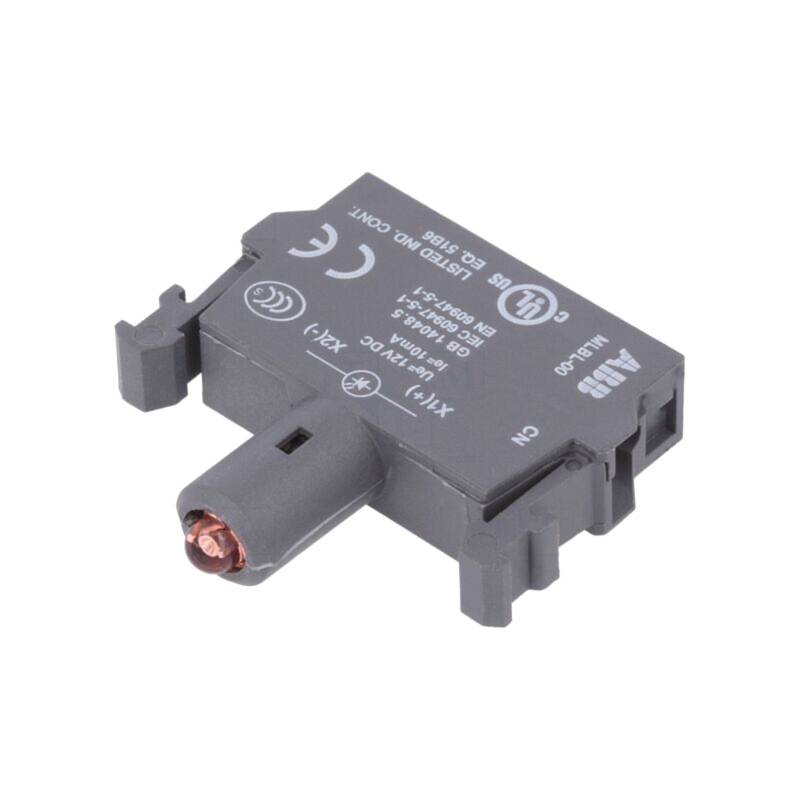 Element de iluminare; 22mm; Ilum: LED; frontală; roşie; 12VDC