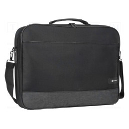Laptop bag; black; poliester 600D; Usable dim: 385x47x285mm