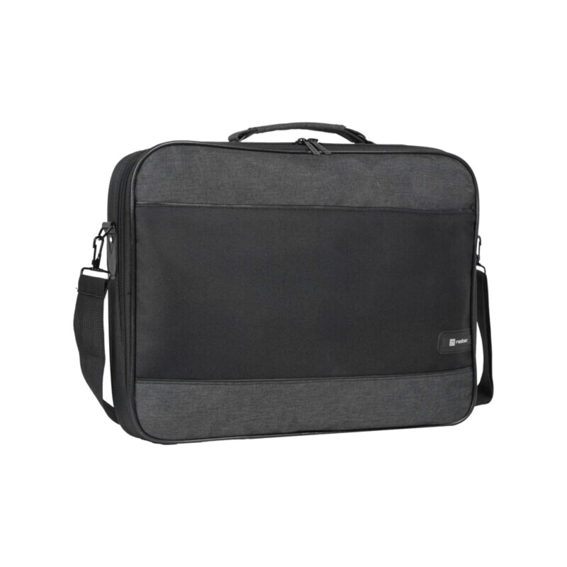 Laptop bag; dark grey,black; poliester 600D; 15.6"