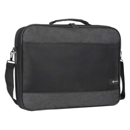 Laptop bag; dark grey,black; poliester 600D; 15.6"