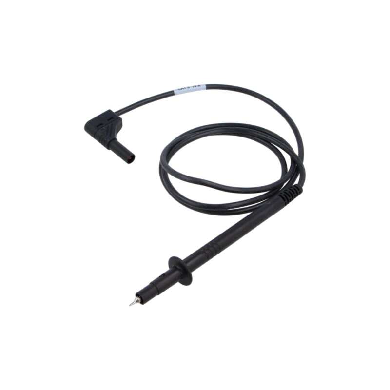 Cablu de măsurare; 16A; Unom: 1kV; Lung: 1m; neagră; Material: alamă