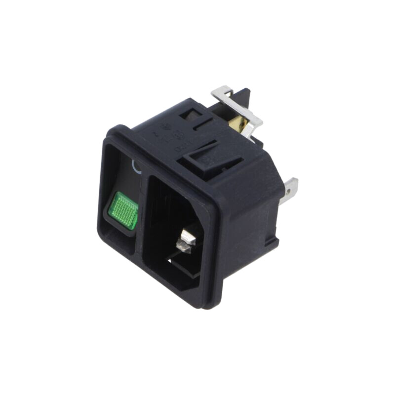 Conector: alimentare AC; soclu; tată; 15A; 250VAC; C14 (E); DC11