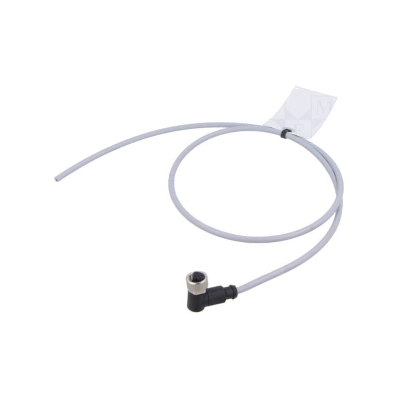 Conector: M12; mufă; mamă; PIN: 5; în unghi; cabluri; 1m