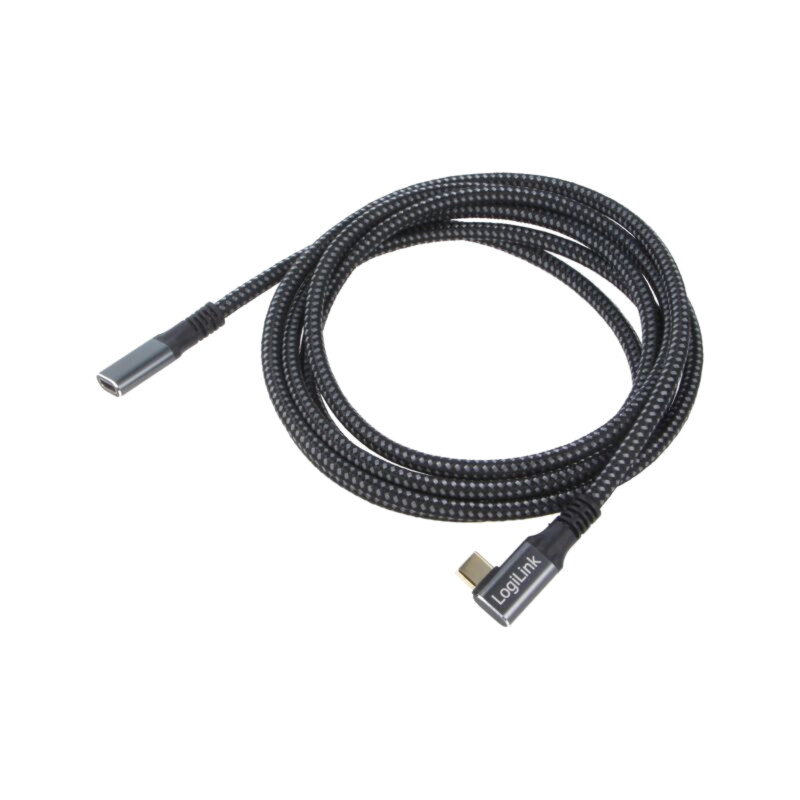 Cablu; USB 3.2 Gen 2; USB C soclu,USB C mufă în unghi; aurit; 2m
