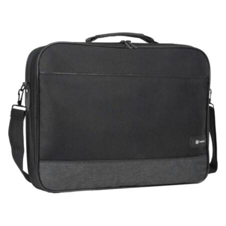 Laptop bag; black; poliester 600D; Usable dim: 355x45x275mm