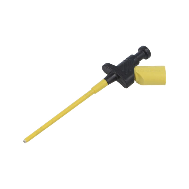 Clips de măsurare; cu cârlig; 4A; 60VDC; neagră; 4mm; 30VAC