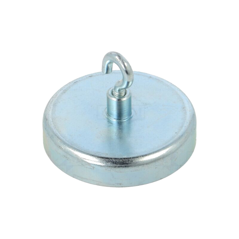Magnet: fix; ferită (metal greu); 220N; 50mm; cu cârlig