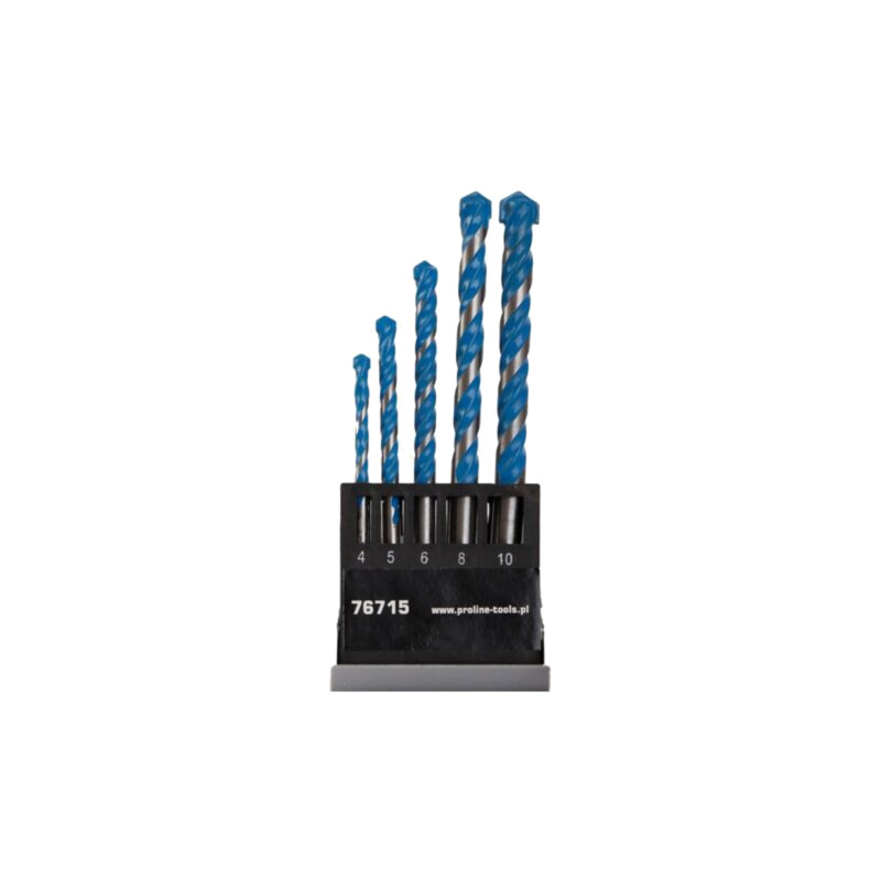 Set de burghie; beton,lemn,metal,universale; 5buc.