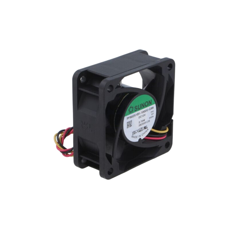 Ventilator: DC; axial; 12VDC; 60x60x25mm; 62m3/h; 41,7dBA; bilă