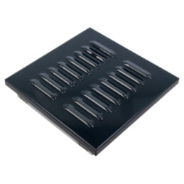 Accessories: ventilation grille; graphite; 140x140mm; metal