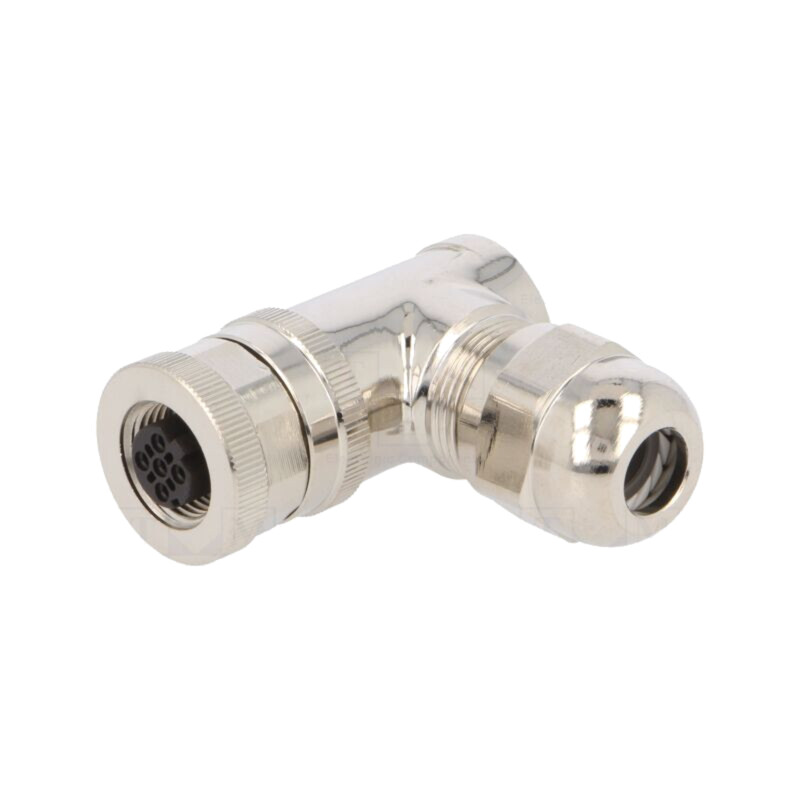 Conector: M12; mufă; PIN: 4; mamă; 250V; în unghi 90°; IP67; pe cablu