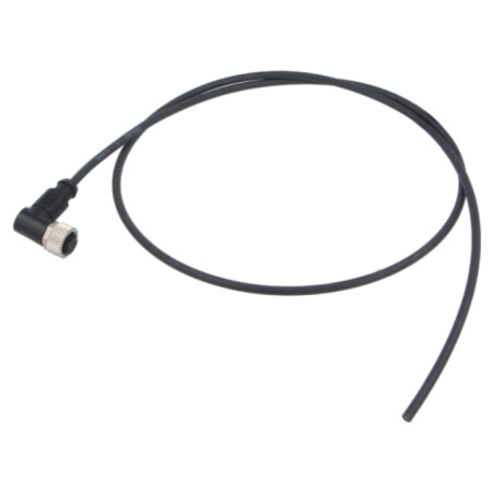 Conector: M12; mufă; mamă; PIN: 4; în unghi; cabluri; 1m