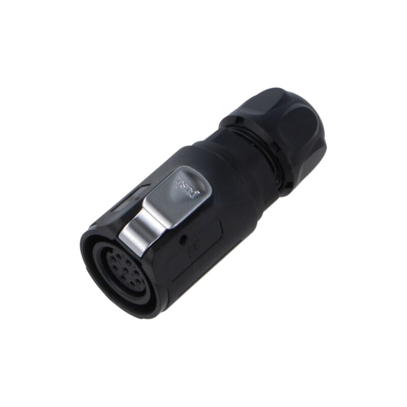Conector: circular; mufă; mamă; 02; 5A; 250V; PIN: 9; IP67; drept