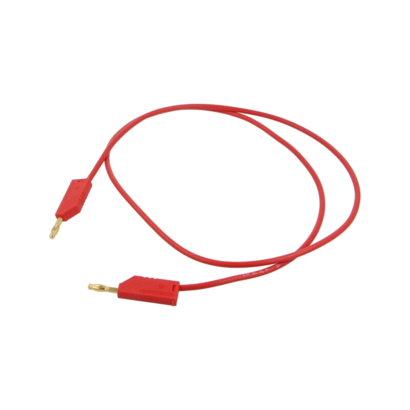 Cablu de măsurare; 60VDC; 30VAC; 32A; Lung: 1m; roşie; Izolaţie: PVC
