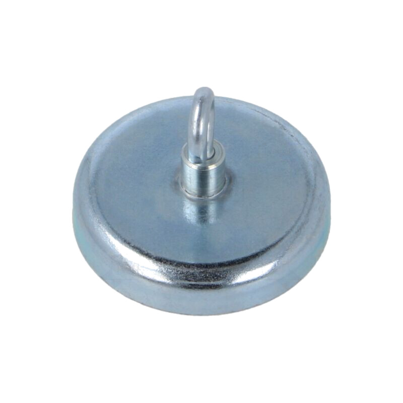 Magnet: fix; ferită (metal greu); 180N; 47mm; cu cârlig