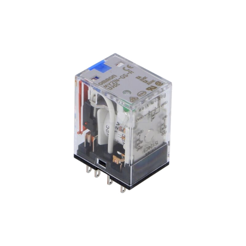 Releu: electromagnetic; DPDT; Ubobină: 12VDC; Icontacte max: 10A