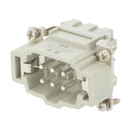 Conector: HDC; inserturi de contact; tată; HE; PIN: 6; 16A; 500V
