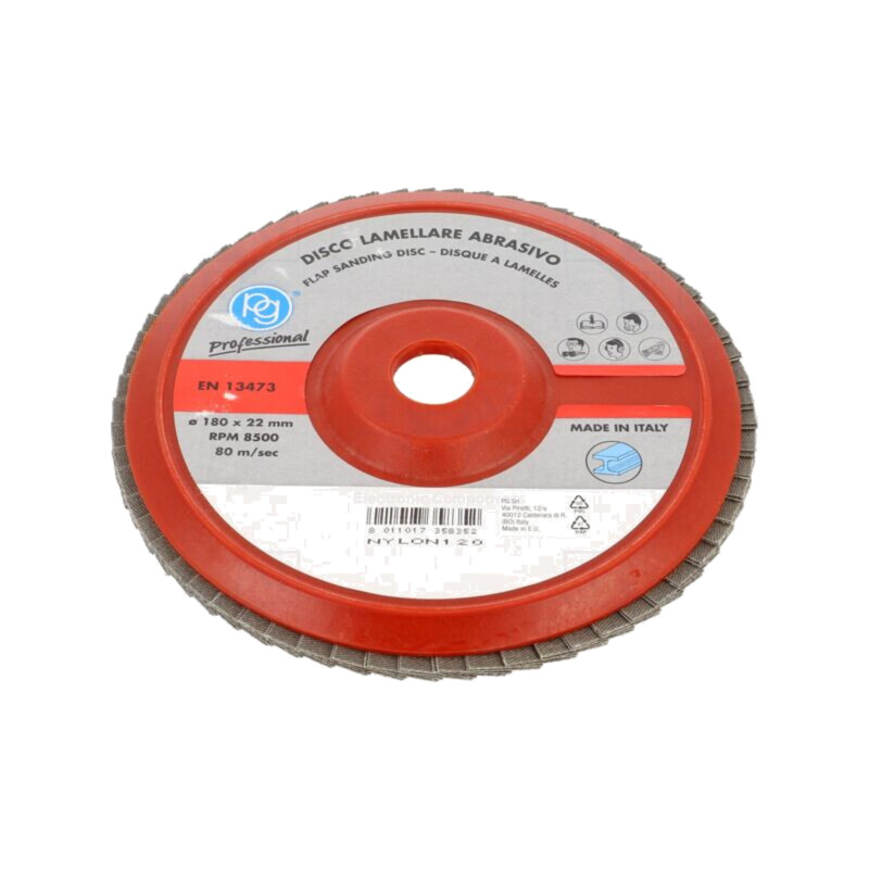 Disc de şlefuit cu lambouri; Ø: 180mm; Øorif: 22mm; lemn,metal