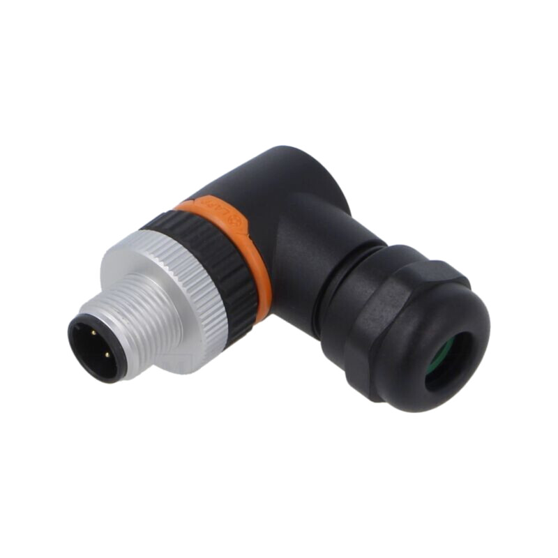 Conector: M12; mufă; PIN: 4; tată; 250V; în unghi 90°; IP67; pe cablu