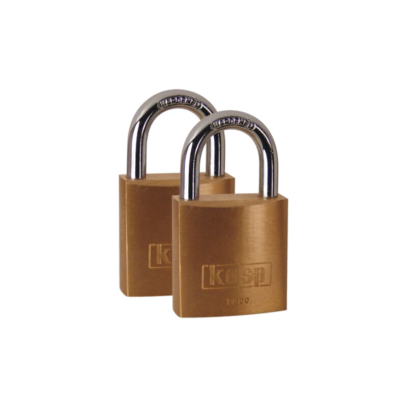 Lacăt; cu toartă; Nr: 2buc; alamă; Protecţie: joasă (nivel 2); 120