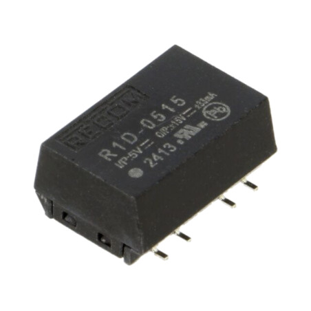 Convertor: DC/DC; 1W; Uintr: 4,5÷5,5VDC; Uieş: 15VDC; Uieş2: -15VDC